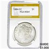1884-CC Morgan Silver Dollar PGA MS64