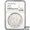 1986 American Silver Eagle NGC MS69