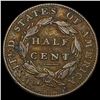 Image 2 : 1835 Classic Head Half Cent NICELY CIRCULATED