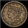 1851 Braided Hair Half Cent NICELY CIRCULATED