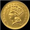 Image 1 : 1862 Indian Princess Head Gold Dollar CLOSELY UNCIRCULATED