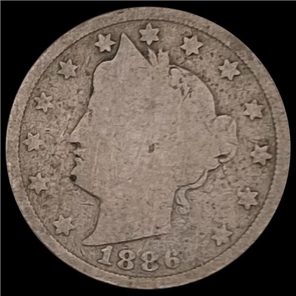 1886 Liberty Head Nickel NICELY CIRCULATED