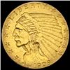1908 Indian Head $2.5 Gold Quarter Eagle NEARLY UNCIRCULATED