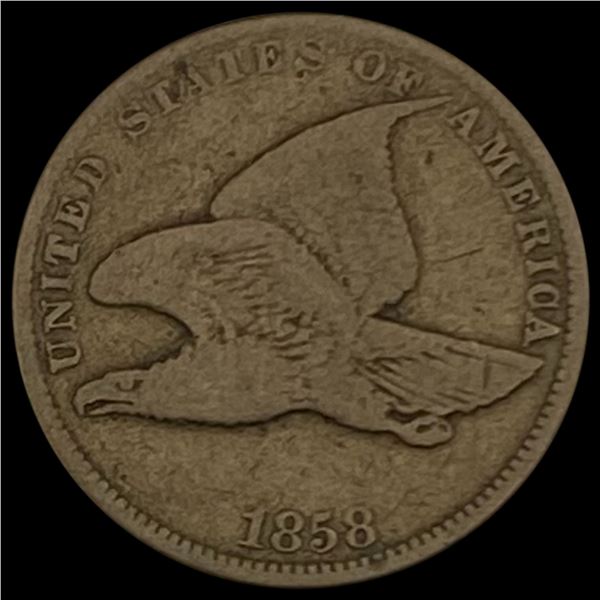 1858 Flying Eagle Cent NICELY CIRCULATED