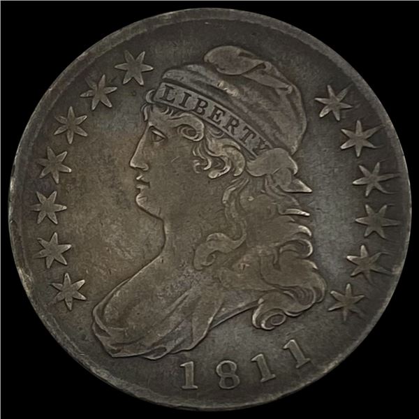1811 Capped Bust Half Dollar LIGHTLY CIRCULATED