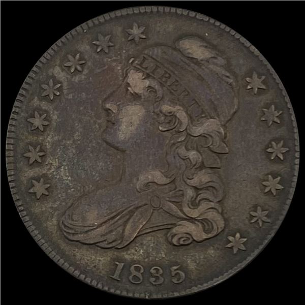 1835 Cap Bust Half Dollar NEARLY UNCIRCULATED