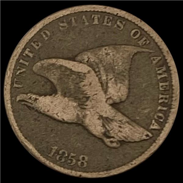 1858 Flying Eagle Cent NICELY CIRCULATED