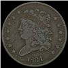 1834 Classic Head Half Cent LIGHTLY CIRCULATED