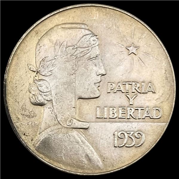 1939 Cuba 1 Peso UNCIRCULATED