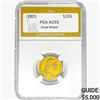 1801 GOLD G.B. 1/2 GUINEA PGA AU55 AGW .1231oz