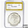 1884-CC Morgan Silver Dollar PGA MS64