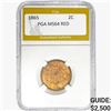 Image 1 : 1865 Two Cent Piece PGA MS64 RED