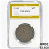 Image 1 : 1832 Capped Bust Half Dollar PGA MS61