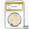 1924-S Silver Peace Dollar PGA MS62+