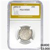 1892-O Barber Quarter PGA MS66