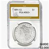1891-CC Morgan Silver Dollar PGA MS63+