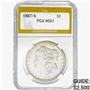 1887/6 Morgan Silver Dollar PGA MS61