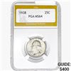 1938 Washington Silver Quarter PGA MS64