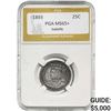 1893 Isabella Silver Quarter PGA MS65+ ISABELLA