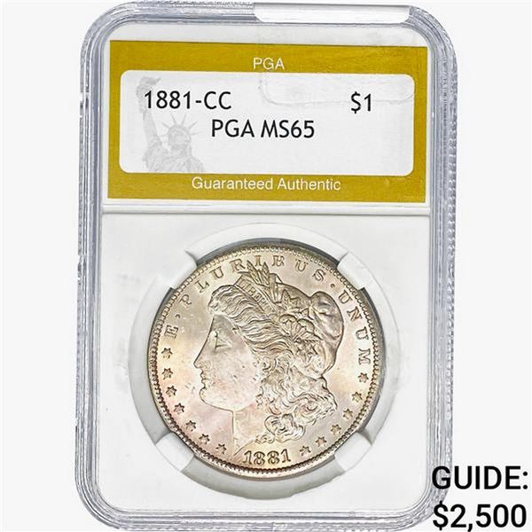 1881-CC Morgan Silver Dollar PGA MS65