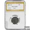 1913-D Buffalo Nickel PGA AU55 TYPE 2