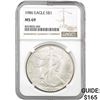 1986 American Silver Eagle NGC MS69