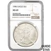 1986 American Silver Eagle NGC MS69
