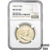 Image 1 : 1952-D Franklin Half Dollar NGC MS64 FBL
