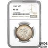 Image 1 : 1940 50C Walking Liberty Half NGC MS65