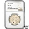 Image 1 : 1951-D Franklin Half Dollar NGC MS64