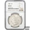 Image 1 : 1891 Morgan Silver Dollar NGC MS63