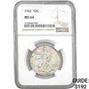 Image 1 : 1942 50C Walking Liberty Half Dollar NGC