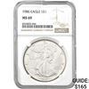 1986 American Silver Eagle NGC MS69