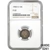 Image 1 : 1900-O Barber Dime NGC F12