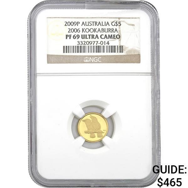 2009P Australia G$5 Kookaburra NGC PF69
