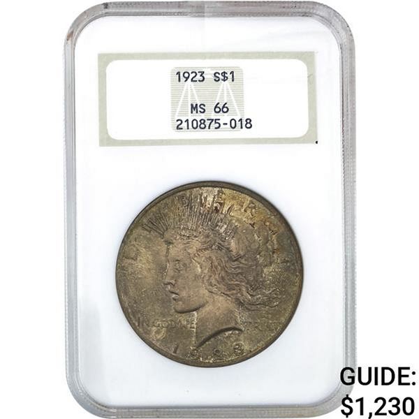 1923 Peace Dollar ANACS MS66