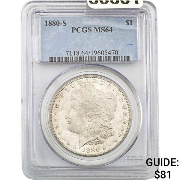 1880-S Morgan Dollar PCGS MS64