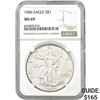 1986 American Silver Eagle NGC MS69