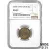 Image 1 : 1939-D Rev of 40 5C NGC MS65