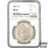 Image 1 : 1897 $1 Morgan Silver Dollar NGC MS62
