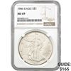 Image 1 : 1986 American Silver Eagle NGC MS69
