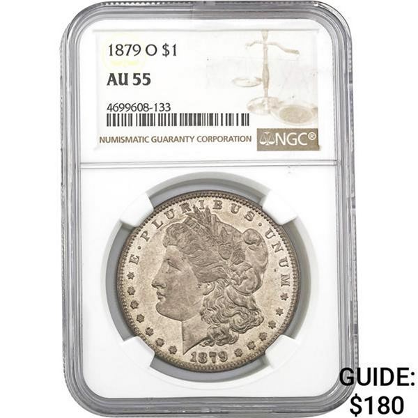 1879-O Morgan Dollar NGC AU55