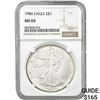 1986 American Silver Eagle NGC MS69