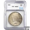 1925 Peace Dollar ICG MS64