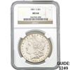 Image 1 : 1881-S Morgan Silver Dollar NGC MS64