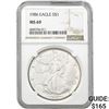 1986 American Silver Eagle NGC MS69