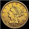Image 1 : 1878 $2.50 Liberty Head Quarter Eagle CLOSELY UNCIRCULATED
