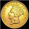 Image 1 : 1854 $3 Indian Princess Head Gold CLOSELY UNCIRCULATED