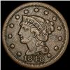 1848 Braided Hair Large Cent LIGHTLY CIRCULATED