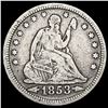 Image 1 : 1853 Arrows Seated Liberty Quarter NICELY CIRCULATED